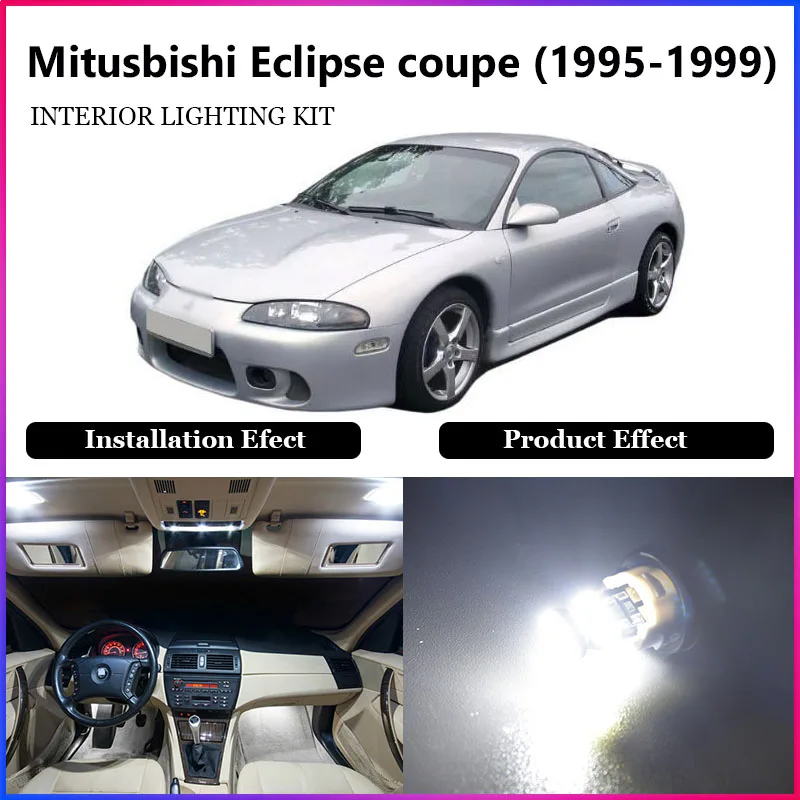 

ShinMan10x LED CAR Light Car LED Interior Car lighting For Mitsubishi Eclipse Convertible Coupe 1995-1999 LED Interior Light kit