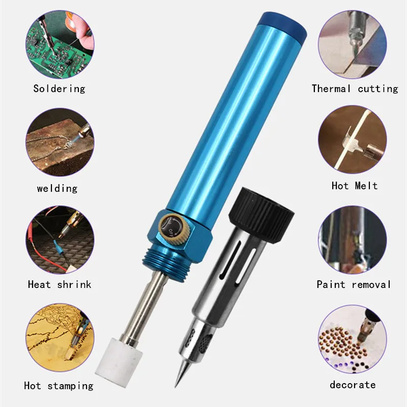 Газовый паяльник ремонт электронных деталей резка и сварка в форме ручки фонарь
