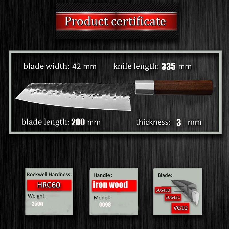 

Damascus Steel Damascus Chef Knife 8 Inch Damascus Kitchen Knife Solidified Wood HD