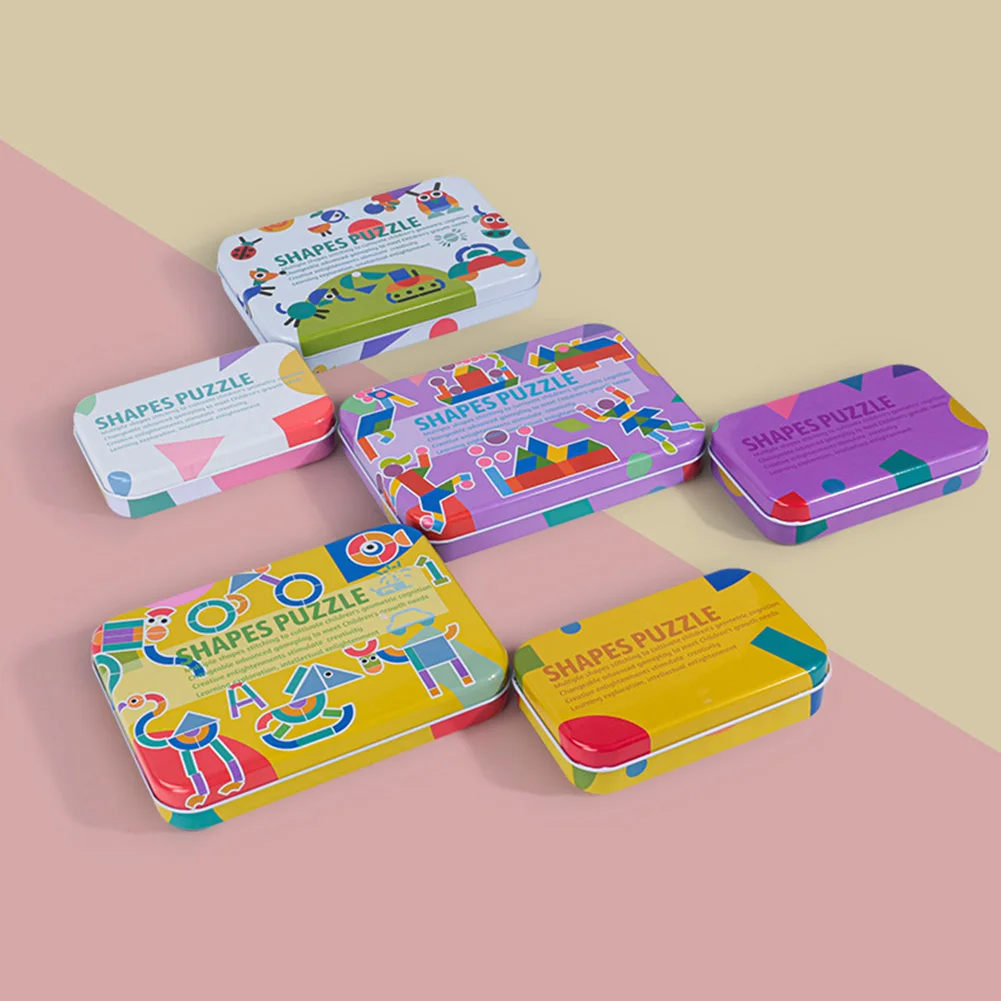 

Kindergarten Wooden Puzzles DIY Kids Cartoon Blocks Children Early Learning Supplies for Intelligence Development