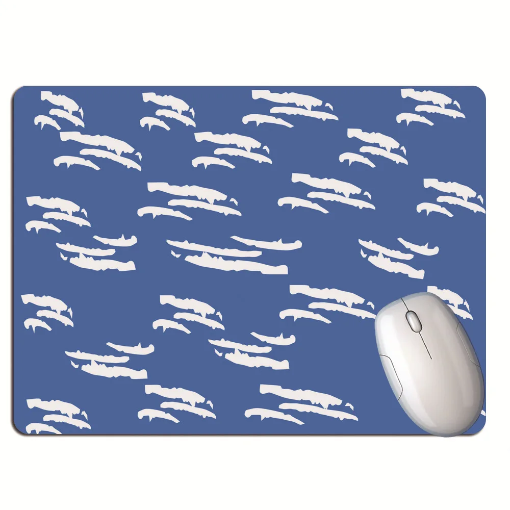 Скандинавский минималистичный Синий Стиль Коврик для мыши Чайка вертикальные