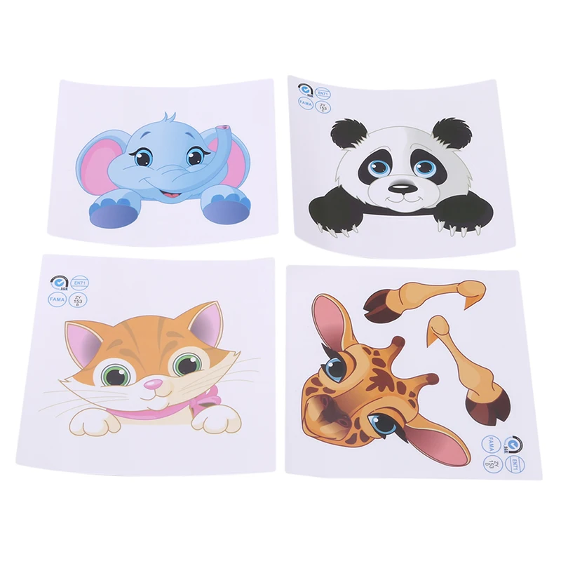 С принтом в виде слона для кошки панды жирафа светильник переключатель наклейки