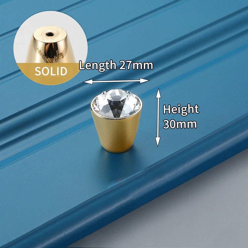 

Ручки для шкафов KAK Crystal Gold