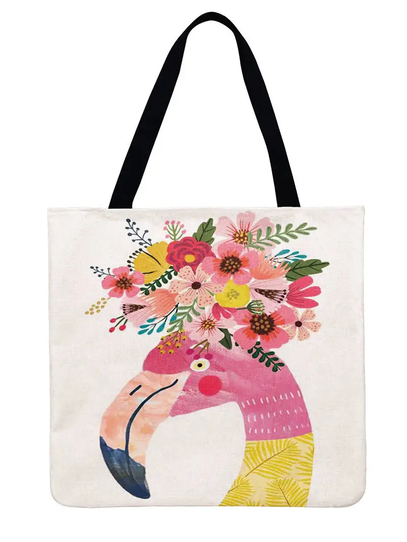 Акварельная сумка-тоут с принтом животных