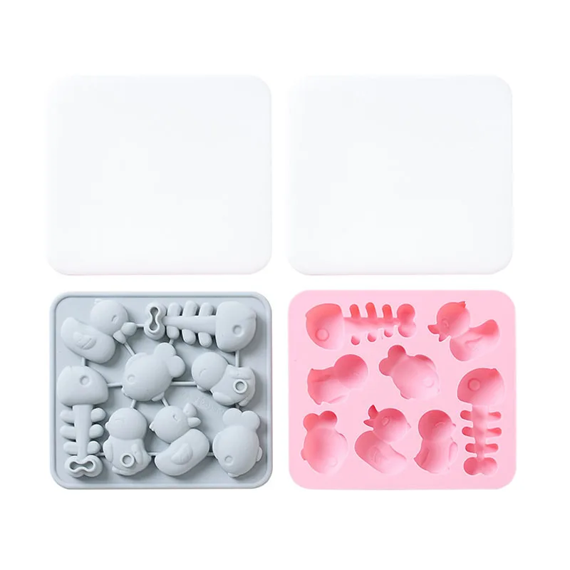 

8 Cells Halloween Chicken And Duck Silicone Chocolate Mold Ice Tray DIY Jelly Pastry Candle Biscuit Cake Molds