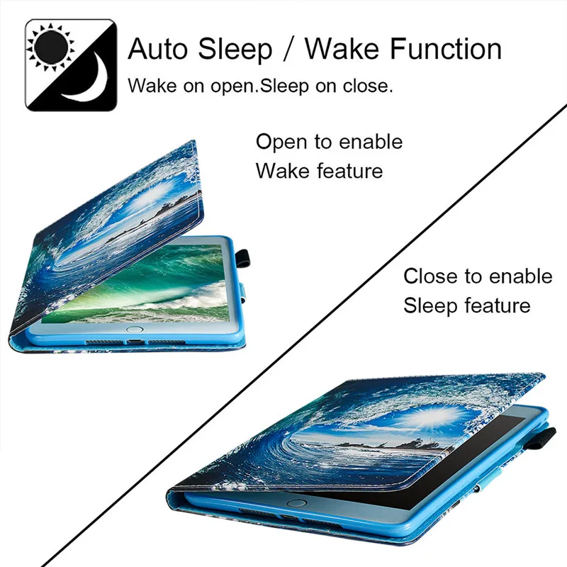 Чехол для Amazon New Fire 7 2017 2019 чехол планшета Модный чехол-книжка с рисунком Kindle HD7 2015