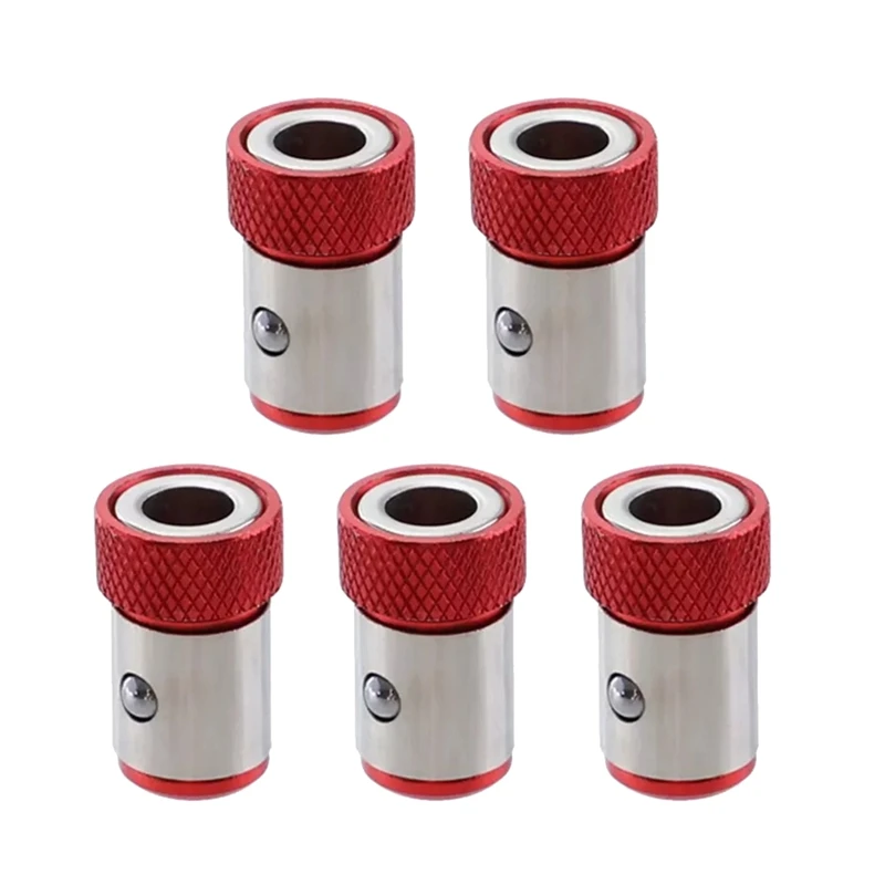 

5Pcs Screwdriver Bit Magnetic Ring Screw Catcher Holder for 1/4 Inch Hex Shank Double End Screwdriver Bits