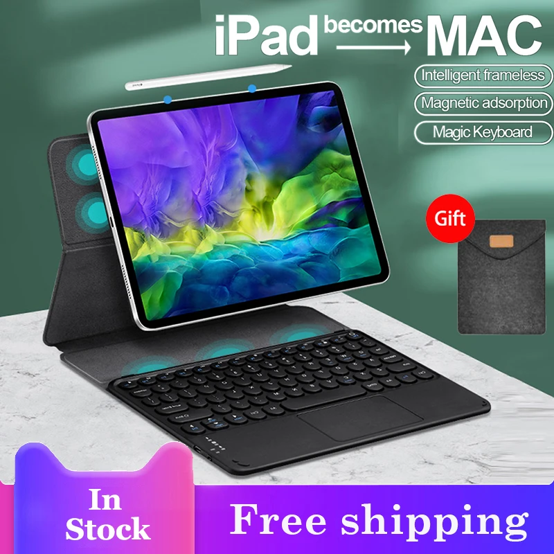 Волшебная клавиатура для IPad Pro 11 чехол 2020 12 9 Магнитный ультра тонкий Bluetooth тачпад