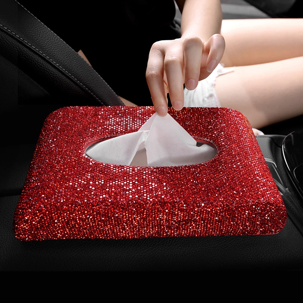 Блестящее полотенце чехол для дома и офиса с кристаллами|Коробки салфеток| |