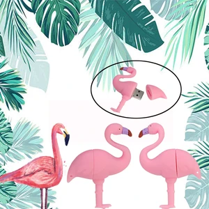 Флеш-накопитель USB, в виде фламинго, 64 ГБ, 32 ГБ, 16 ГБ, 8 ГБ, 4 Гб