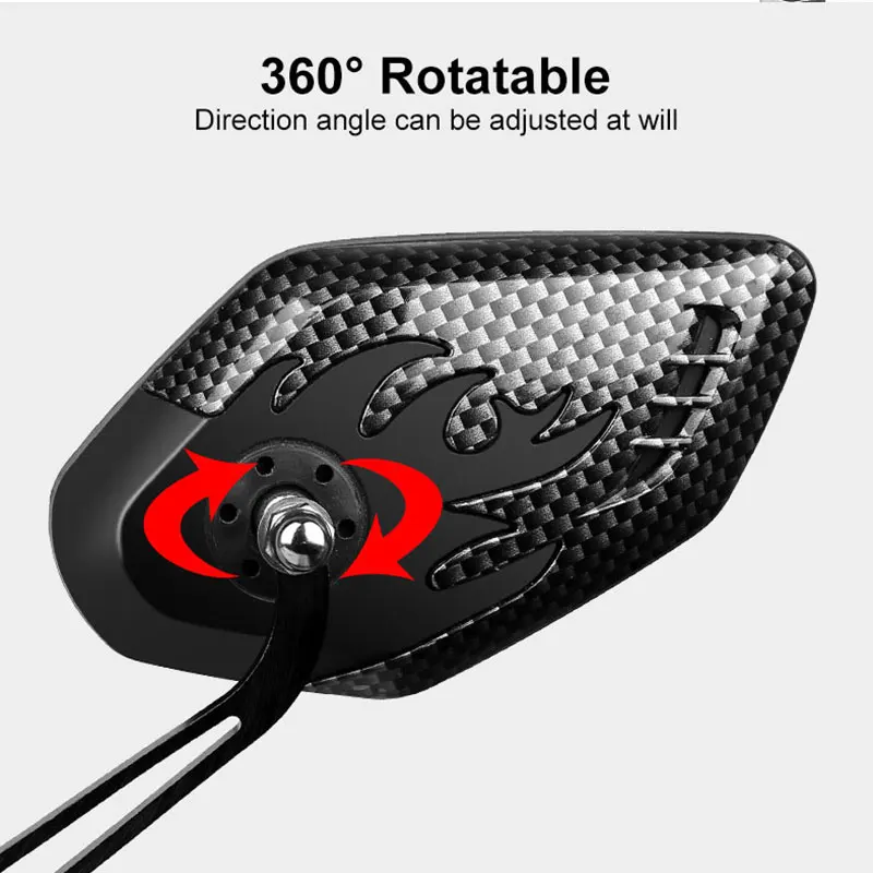 Велосипедное Зеркало заднего вида с широким диапазоном обзора регулируемое