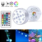 Погружной RGB светильник для дайвинга, подводсветильник ильник с дистанционным управлением, 16 цветов, 13 светодиодов, присоска, лампа для пруда, бассейна