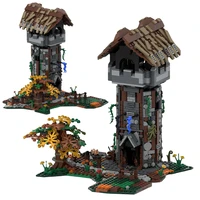 1218pcs watchtower architecture model building block set creative construction bricks diy toys for children birthday gifts