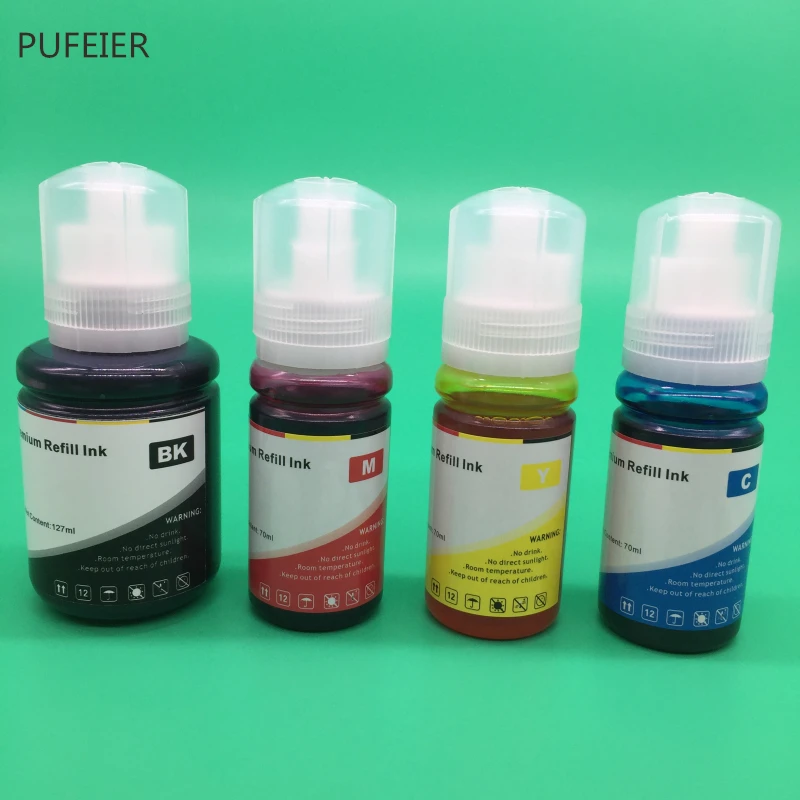 BK C M Y Color 001 T001 101 T101 T03Y EcoTank набор чернил для заправки в бутылке Epson L4150 L4160 L6160 L6170 L6190