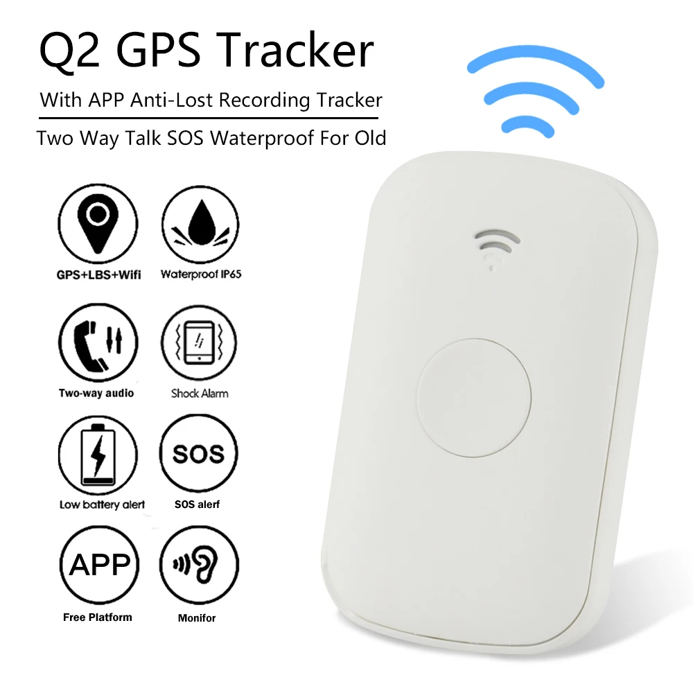 Concox Детский GPS трекер Q2 локатор с приложением анти потерянный записывающий