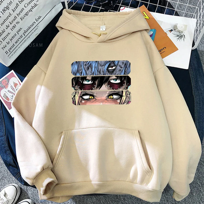 Толстовки с рисунком аниме Моя геройская Академия для мужчин Мультяшные