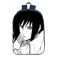 japan anime backpack fashion uzumaki sasuke double zipper school bag boy girl bag children bookbag teens casual rucksack gift