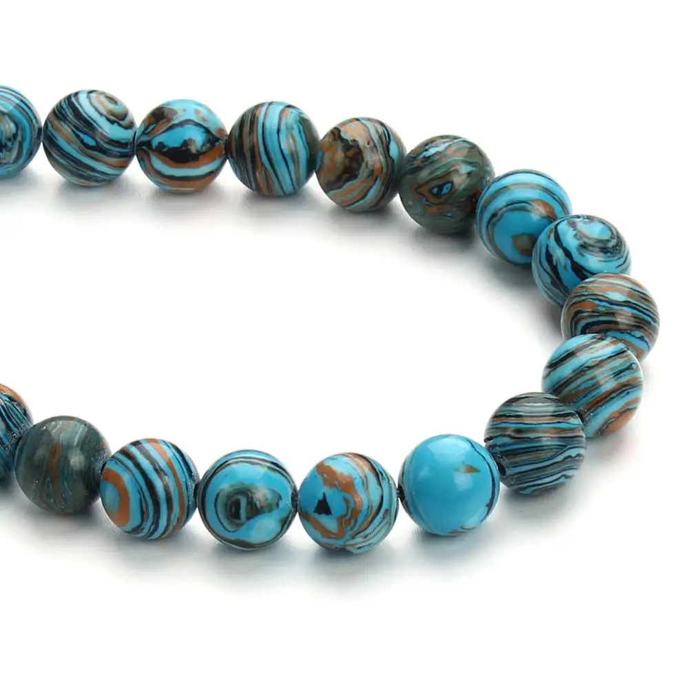 

Jewelry accessories,Malachite loose bead DIY accessories round bead stone,length:40cm