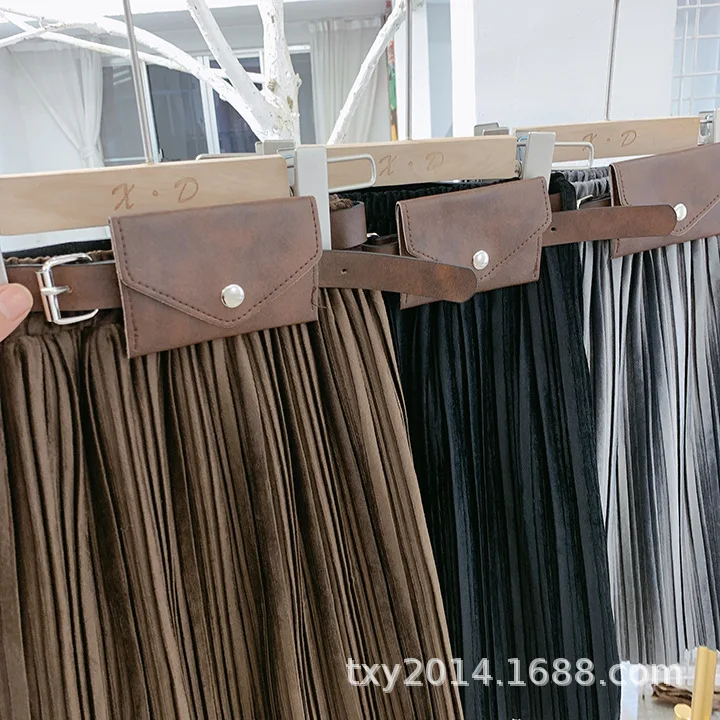 Одежда для детей Новинка 2019 года зимняя плиссированная юбка девочек бархатная в