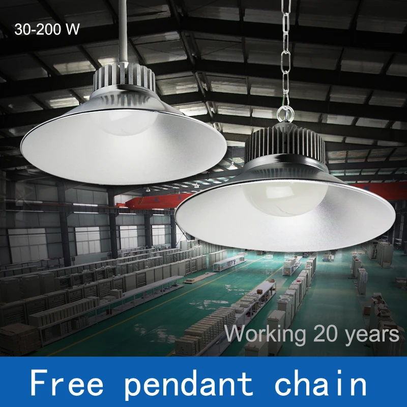 

D30-45cm AC 100-240v 30-200w Industrial lights brightness Engineering lamp LED pendant/ceiling light With chain droplight 100w