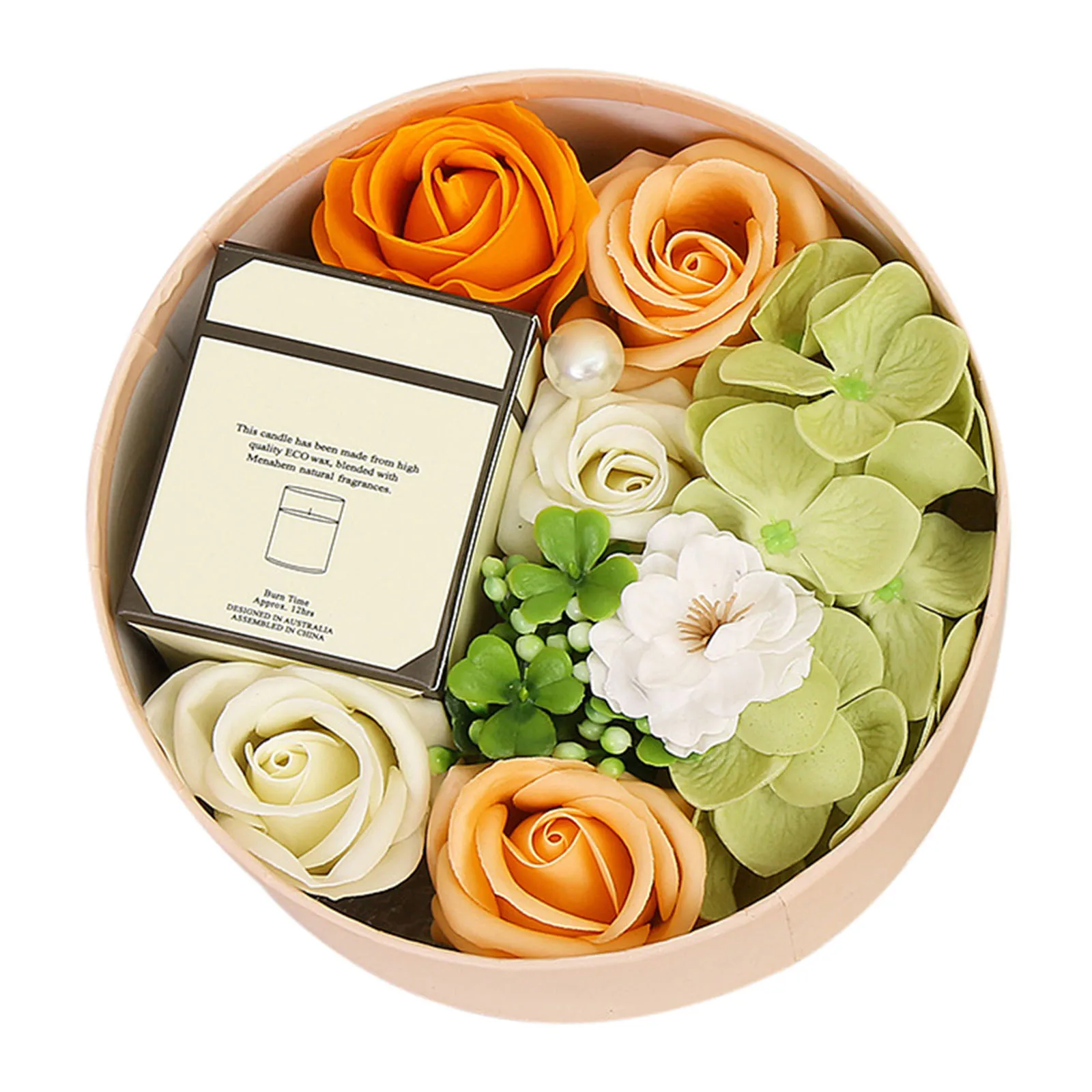 

New Year's Valentine's Day Creatives Gifts Aromatherapy Soap Flower Small Round Box Holiday Birthday Gift For Girlfriend FOU99