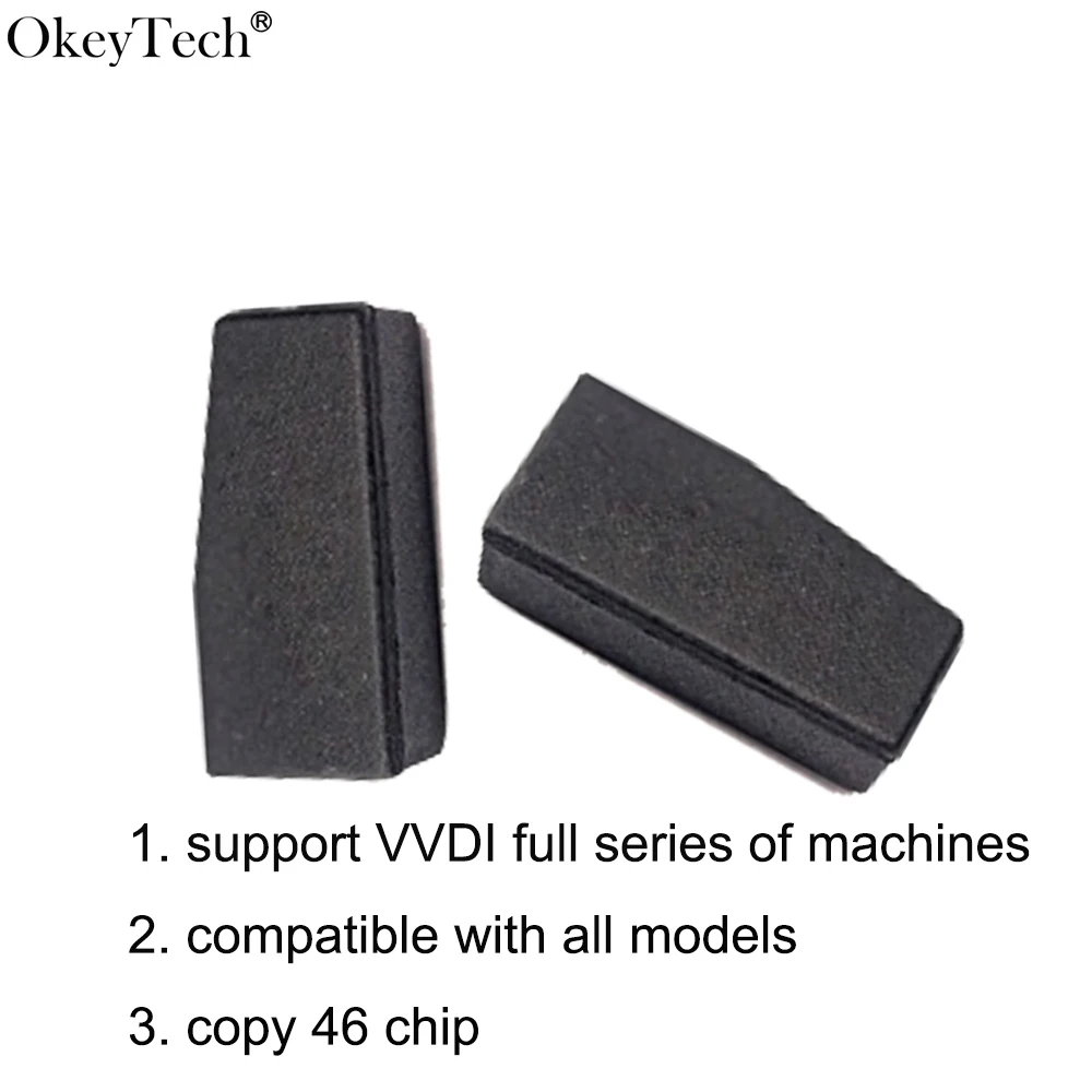 Okeytech 1 шт. Замена V46 Автомобильный ключ чип поддержка VVDI машин совместим со всеми