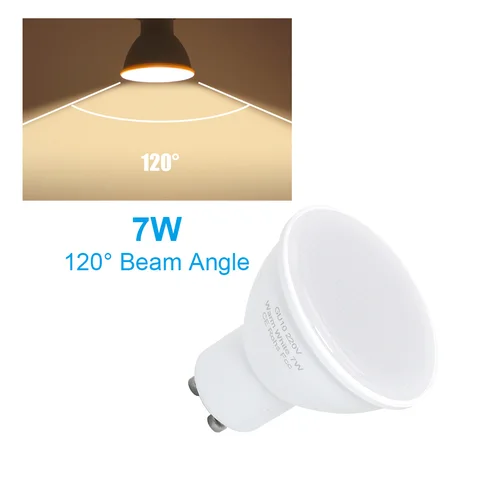 10 шт. светодиодный светильник лампы GU10 MR16 2 Вт 3 Вт 4 Вт 5 Вт 7 Вт Светодиодный светильник для конденсатора диффузионный Точечный светильник энергосберегающий 220 В лампада