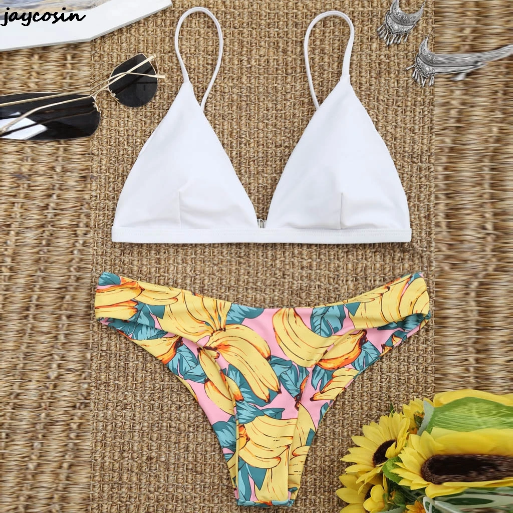 JAYCOSIN женский сексуальный Двухсекционный сплошной цвет слинг классический