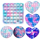 Игрушки антистресс Tie Dye Love, пузырьки для снятия стресса, игрушки для детей, сжимаемые игрушки для снятия стресса, игры против стресса