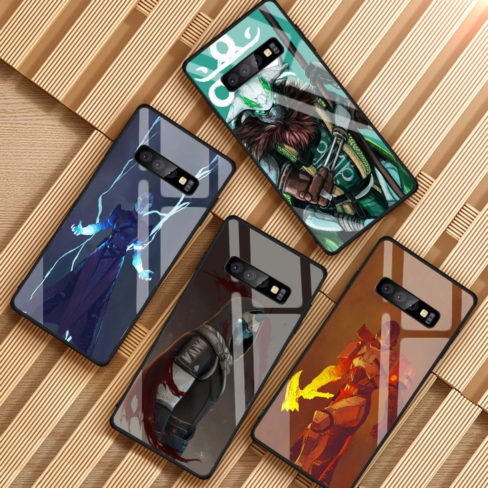 Чехол из закаленного стекла для телефона Samsung Galaxy S8 S9 S10 S20 Plus Destiny 2 чехлы J4 J6 J8 2018 NOTE