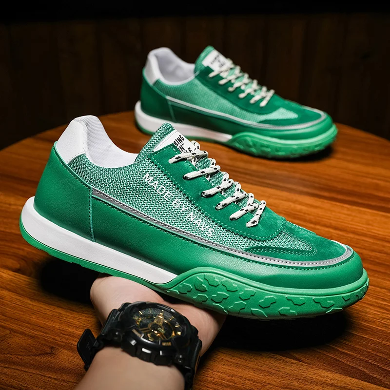 

Легкие мужские туфли из вискозной ткани, Повседневная модная легсветильник обувь, износостойкая Удобная Уличная обувь, Нескользящие, прост...