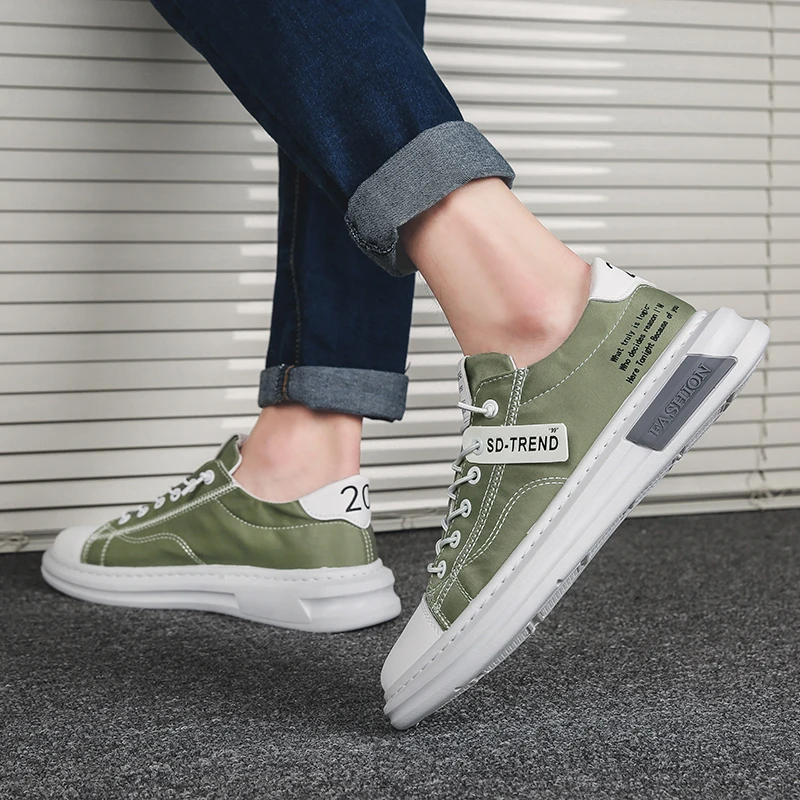 

2021 new spring and autumn men's shoes spring new canvas sneakers summer men's shoes men's ice silk casual trendy shoes