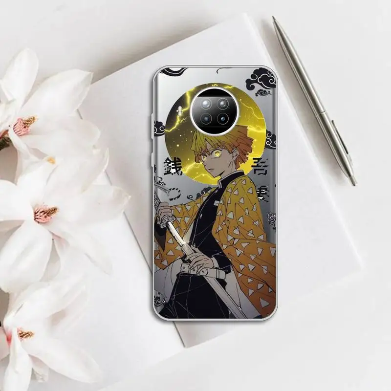 

Demon Slayer Kimetsu No Yaiba Phone Case Transparent for Xiaomi mi Redmi note 10 t 8 9 pro lite 11 Samsung S 8 9 10 20