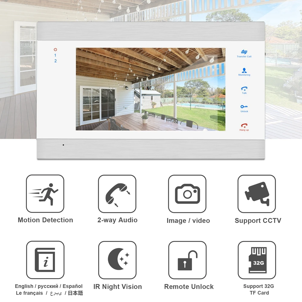 Проводной видеодомофон HomeFong для дома дверной телефон с радиочастотной