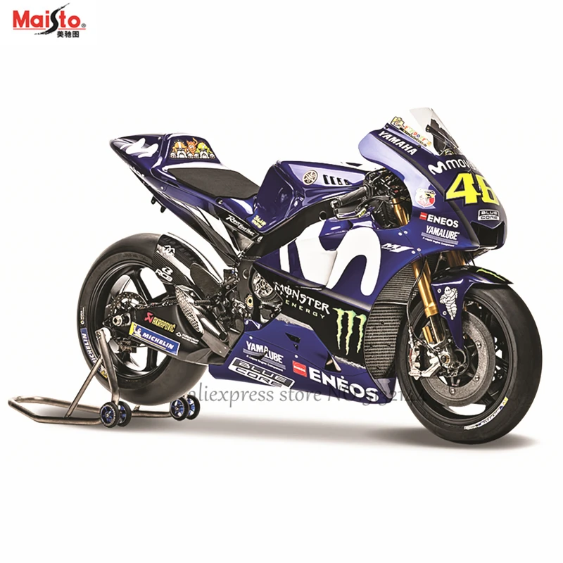 Гоночная команда завода Yamaha Maisto 1:18 2018 № 46 оригинальная Авторизованная модель