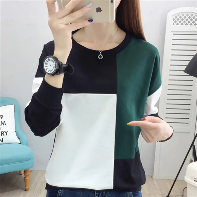 Женская хлопковая футболка осень 2019 новая модная в стиле Харадзюку рубашка с