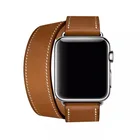 Ремешок из натуральной кожи для Apple Watch 6 Band 5 4 3 2 1, браслет для iWatch, браслет для Apple Watch 44 мм 40 мм 42 мм 38 мм