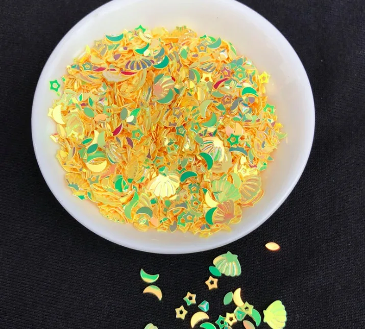 12 г/лот Slime Подвески ПВХ DIY Морская звезда оболочки шарма сердца для Slime наполнители Подвески UV шармы - Окраска металла: 15