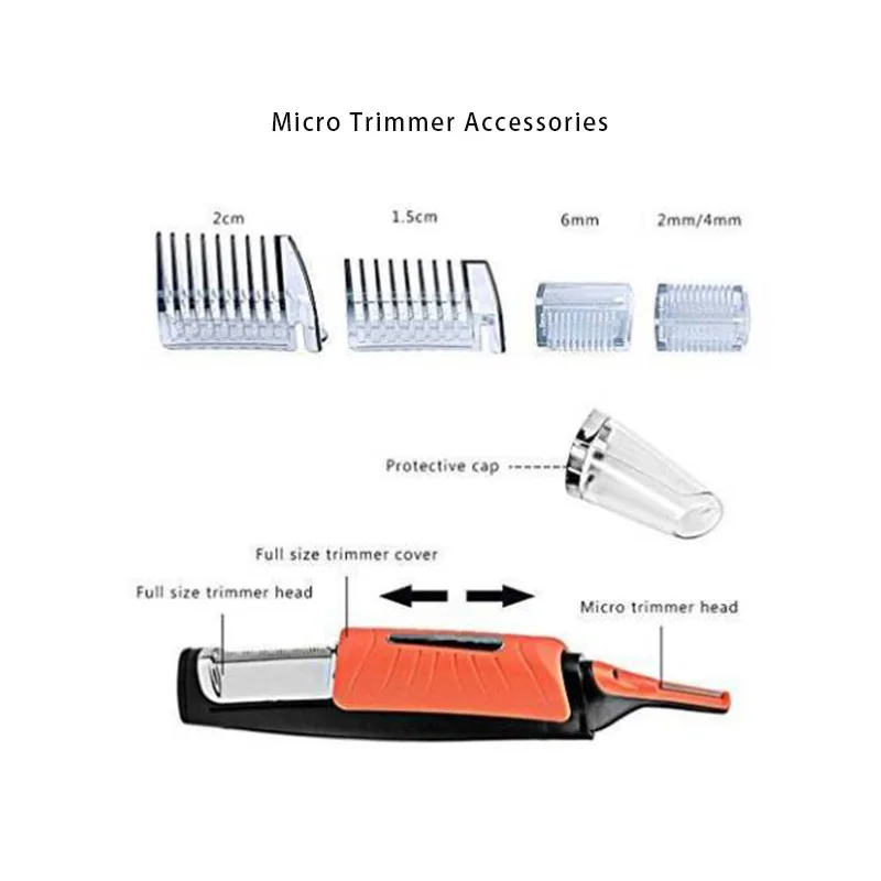 2 в 1 электробритвы для лица электрический триммер бровей бритва мужчин с
