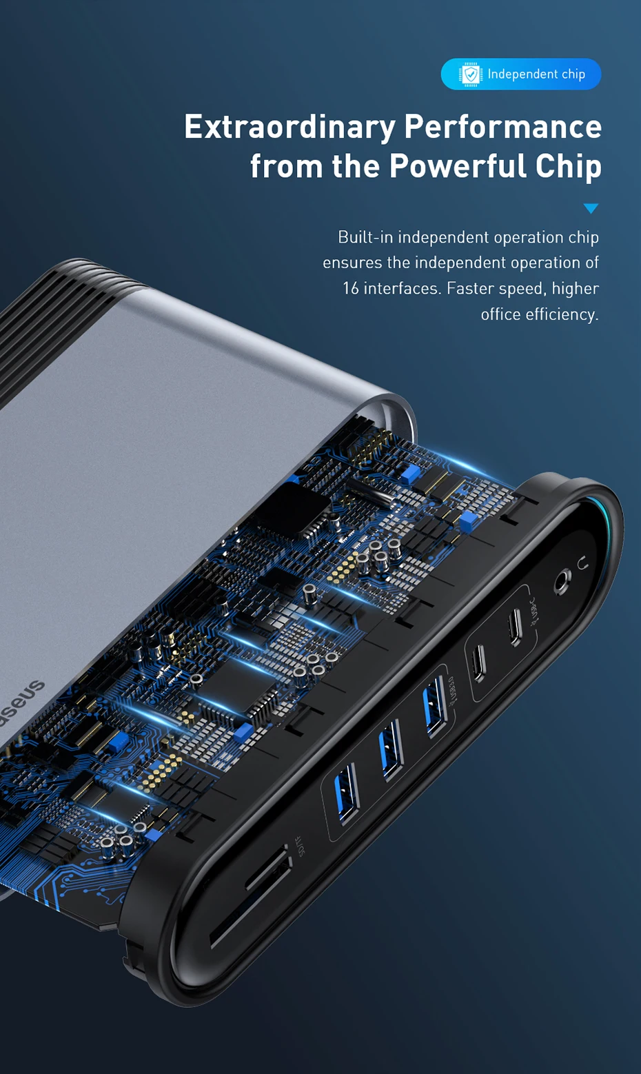 Baseus 16 в 1 USB C концентратор type C для мульти HDMI RJ45 VGA USB 3,0 2,0 с адаптером питания док-станция для MacBook Pro type-c концентратор