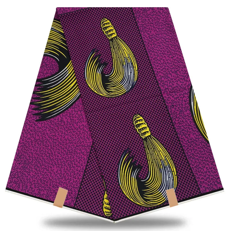 2021 latest fashion design very popular African Ankara real wax fabric 100% cotton soft Nigeria style for dress LY495 | Дом и сад