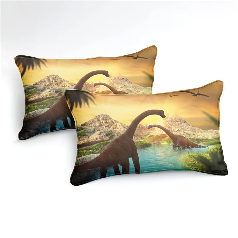 

Dinosaur Printing Home Textiles Bedclothes Single Double Persons Duvet Cover Pillowcase US EU AU Size Bedding Set