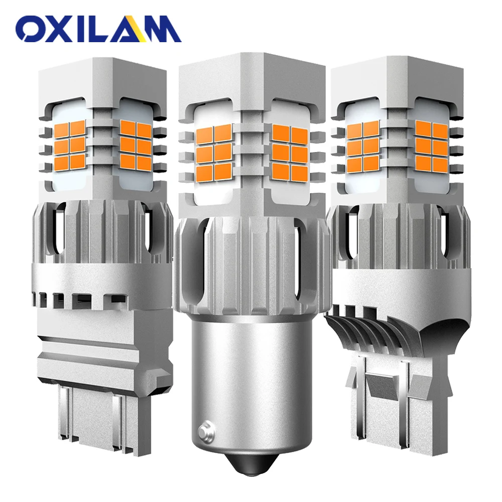 2 шт. W21W светодиодный Canbus без ошибок гипервспышки P21 5 Вт ba15s 1156 3157 wy21w 7440 сигнал