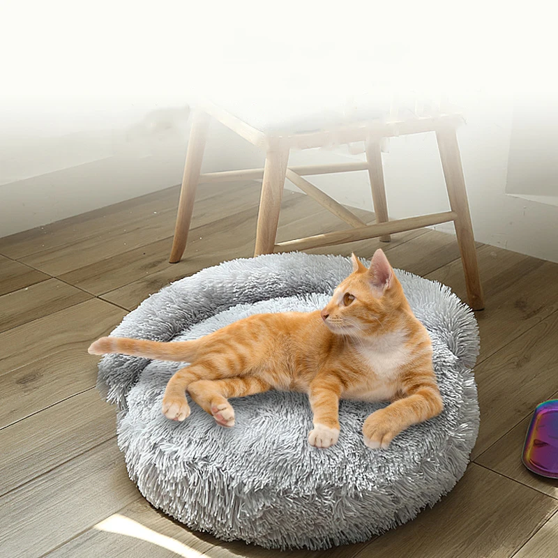 

Plush Pet Nest Mat Autumn And Winter Thickening Keep Warm Cat Bed Comfortable Breathable Deep Sleep Soft Cats Sofa Pets Supplies