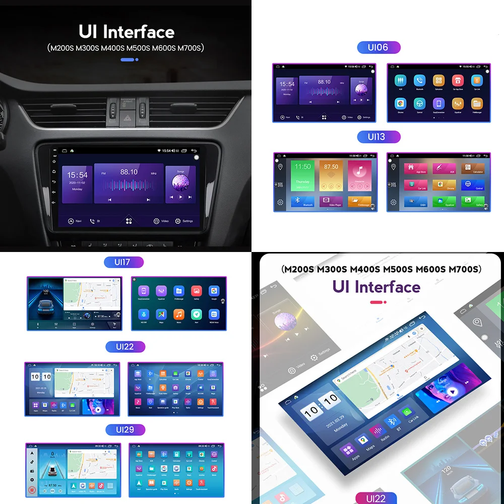 Автомобильный радиоприемник Carplay 8 + 128G Android 11 стерео видео мультимедийный плеер