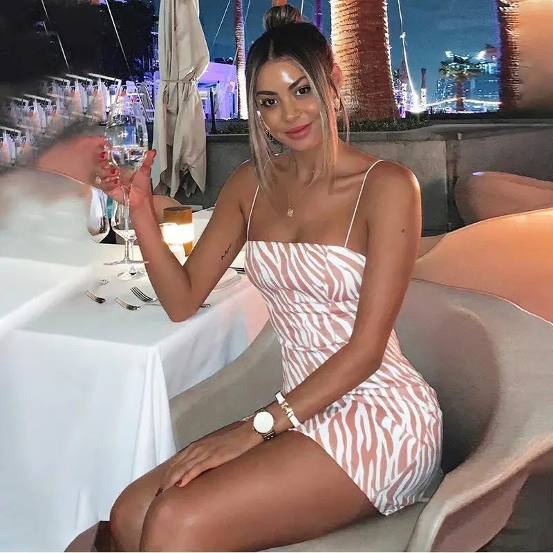 

products open and the United Europe Amazon suspender back neck dress foreign summer printing one women's new trade States Unite