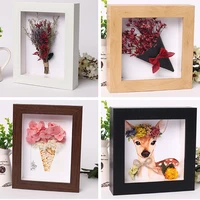3d photo frame hollow depth 3cm for flowersplantpins medalstickets and photos dispaly shadow box for diy art crafts display