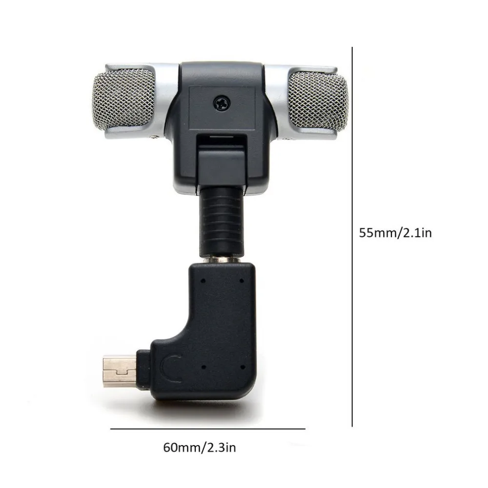 Для Gopro Hero 3/3+/4 мини стерео микрофон защитная рамка чехол крепление для Go Pro Экшн-камера 3,5 мм без шума мини-микрофон