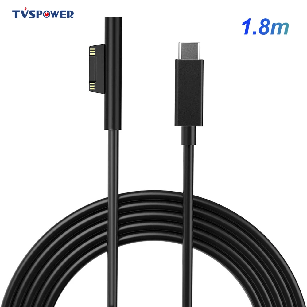 

New 15V 3A USB C Type C PD Power Charge Cable Fast Charging Cable Adapter Charger for Microsoft Surface Pro6 Pro5 Pro4 Pro 3