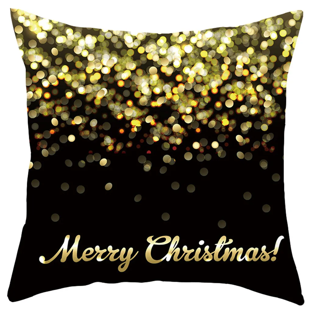 Merry Christmas наволочка короткая плюшевая наволочка диванная подушка набор украшения дома 45x45 см Декоративные подушки наволочки# R15